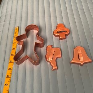 Copper cookie cutters